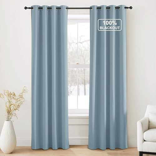 Greyish blue grommet thermal insulating panels
