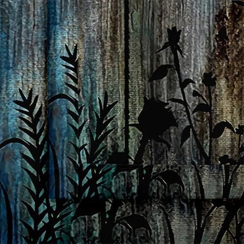 Retro floral blackout curtains 52x84 inches — photo 5