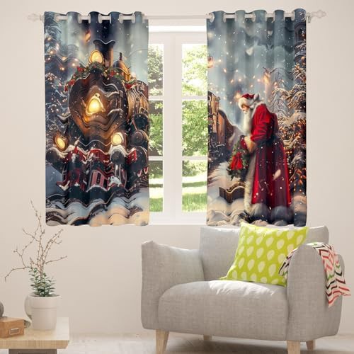 Santa Claus night train winter blackout curtain 45 in — photo 4