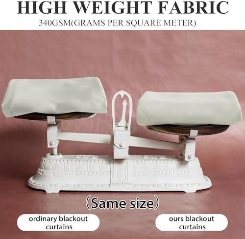 Beige Short Blackout Tiers for Bedrooms — photo 4