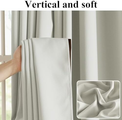 Beige Short Blackout Tiers for Bedrooms — photo 5