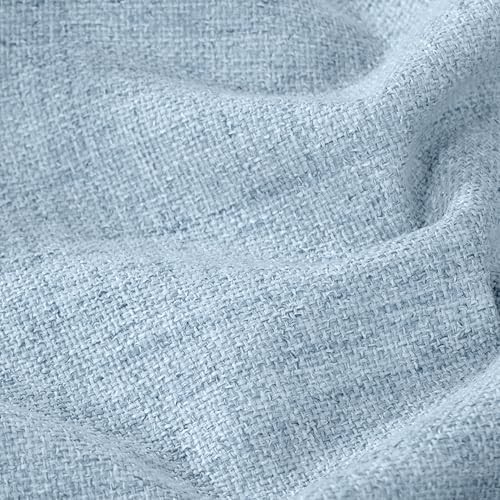 Baby blue linen curtain 84 in — photo 4