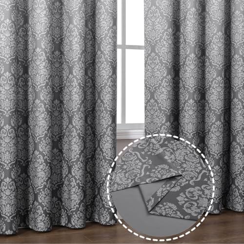 Flyfun grey ombre blackout curtains 84 in — photo 5