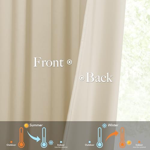Beige pinch pleated velvet curtains 96 in — photo 4