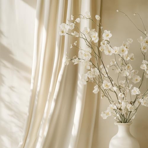 Beige pinch pleated velvet curtains 96 in — photo 5