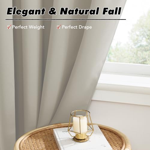 Nature solid thermal small window curtain — photo 5