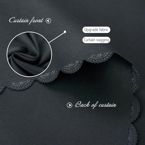 Black self adhesive window blackout curtain — photo 5
