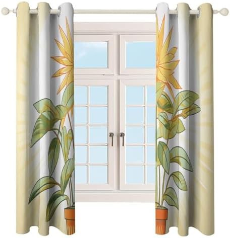 Light plants printed thermal window curtain — photo 4