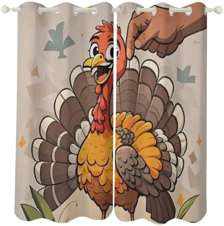 Turkey printed thermal insulated window curtain