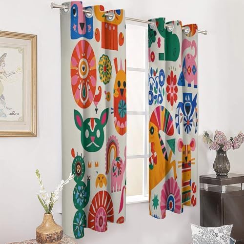 Mexican otomi animal thermal curtain 52x72 — photo 3