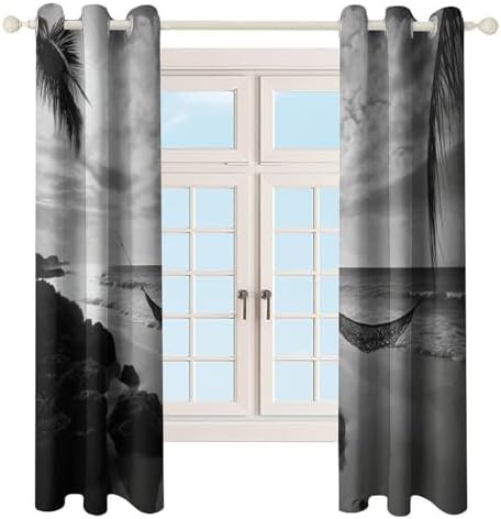 Beach print thermal insulated curtain 52x72 — photo 4