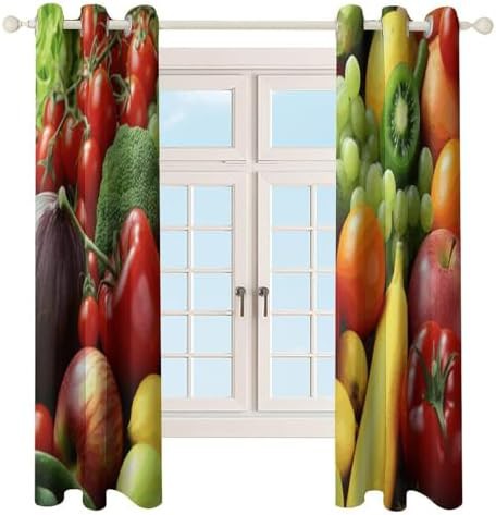 Fresh vegetables fruits thermal blackout curtain — photo 4