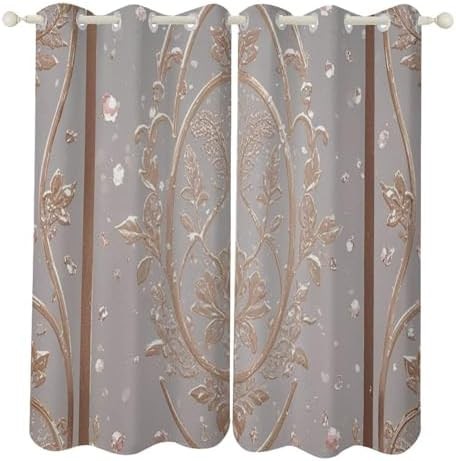 52"x72" Decorative Curtains Glow in The Dark Printed Blackout