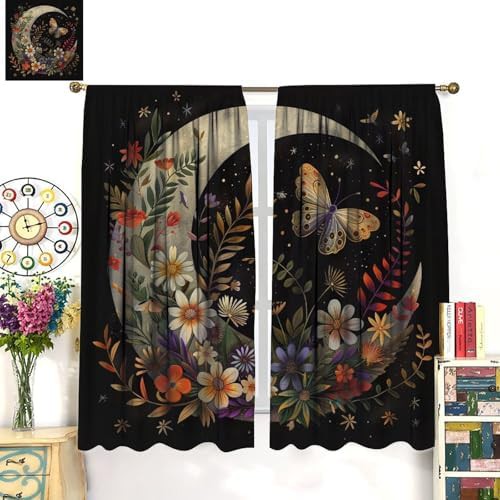 Enchanted moon garden blackout curtains 63 inch — photo 3