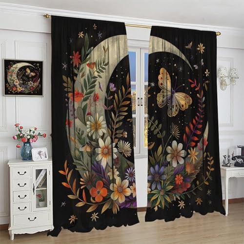 Enchanted moon garden blackout curtains 63 inch — photo 4