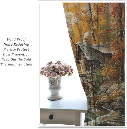 Autumn jungle duck blackout curtains 63 inch — photo 4