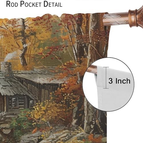 Autumn jungle duck blackout curtains 63 inch — photo 5