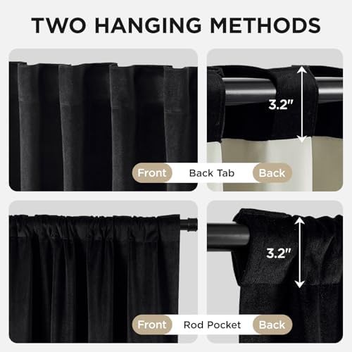 Velvet total blackout drapes 90 in — photo 3