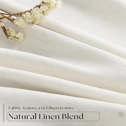Natural pinch pleat linen total blackout — photo 4