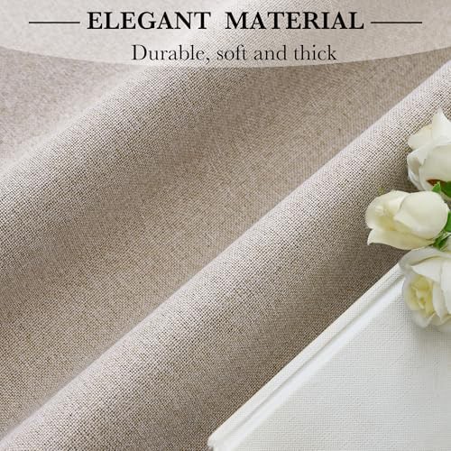 Total blackout linen sliding glass door curtain — photo 4