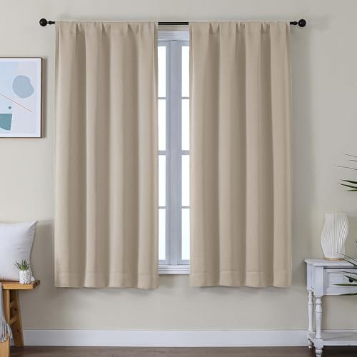 Biscotti beige solid thermal blackout curtains