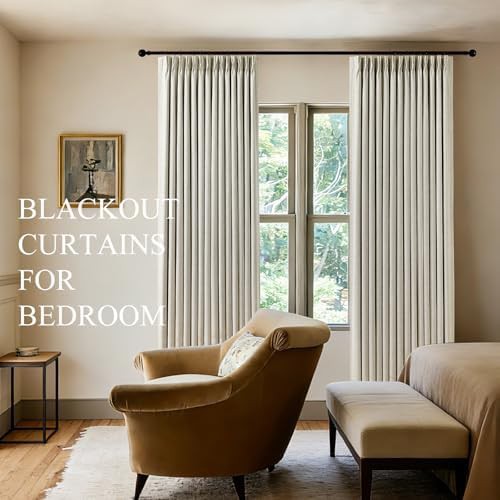 Pinch Pleated Linen Total Blackout Panels — photo 4