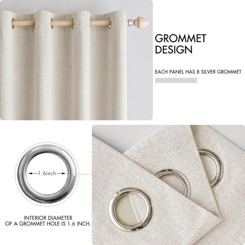 Birch faux linen thermal curtains 84 in — photo 4