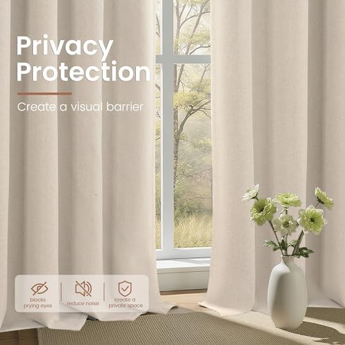 Linen Textured Rod Pocket Blackout Drapes — photo 5